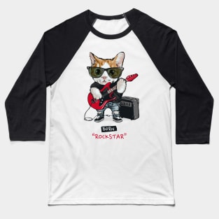 This Cat Is A Rock Star Baseball T-Shirt